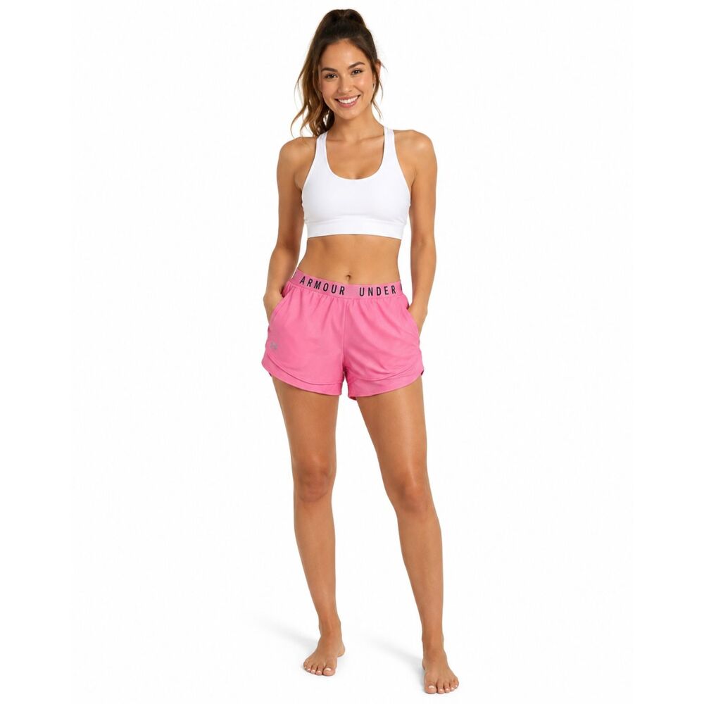 Under Armour Play Up Athletic Shorts Pink Size Large